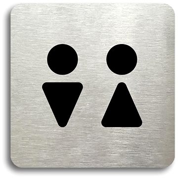Accept Piktogram "WC muži, ženy II" (80 × 80 mm) (stříbrná tabulka - černý tisk bez rámečku)
Accept Piktogram "WC muži, ženy II" (80 × 80 mm) (stříbrná tabulka - černý tisk bez rámečku)
