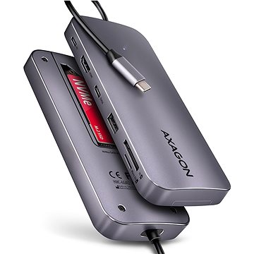 AXAGON HMC-6GM2 6in1 Combo Hub, USB-C 10Gbps, USB-A, USB-C, HDMI 4k/60Hz, SD/mSD, M.2 slot, PD 100W
AXAGON HMC-6GM2 6in1 Combo Hub, USB-C 10Gbps, USB-A, USB-C, HDMI 4k/60Hz, SD/mSD, M.2 slot, PD 100W