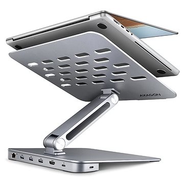 AXAGON HMC-STND stand for 10"-16" laptops & USB-C 5Gbps hub, 3x USB-A, HDMI 4K/60Hz, RJ-45, PD 100W
AXAGON HMC-STND stand for 10"-16" laptops & USB-C 5Gbps hub, 3x USB-A, HDMI 4K/60Hz, RJ-45, PD 100W