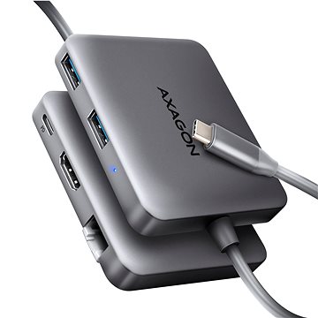 AXAGON HMC-5HL 5-in-1 Hub, USB-C 5Gbps, 2x USB-A, HDMI 4k/60Hz, RJ-45, PD 100W, USB-C cable 20 cm
AXAGON HMC-5HL 5-in-1 Hub, USB-C 5Gbps, 2x USB-A, HDMI 4k/60Hz, RJ-45, PD 100W, USB-C cable 20 cm