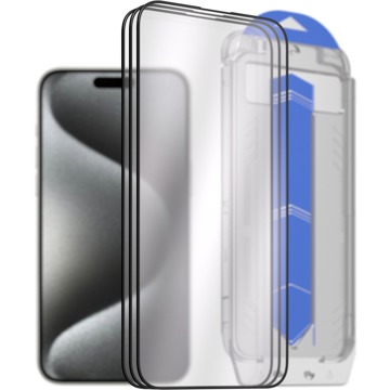 AlzaGuard 2.5D Glass EasyFit DustFree pro iPhone 15 Pro Max - 3ks v balení s aplikátorem
AlzaGuard 2.5D Glass EasyFit DustFree pro iPhone 15 Pro Max - 3ks v balení s aplikátorem