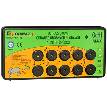 Format1 OdH1/Max 200 m2 bez Adaptéru, Tichý odháněč na myši, plašič kun pro dům a chatu
Format1 OdH1/Max 200 m2 bez Adaptéru, Tichý odháněč na myši, plašič kun pro dům a chatu