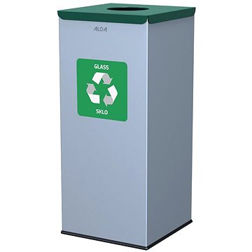 Alda Koš na tříděný odpad Eko Square 60 l, zelené víko - sklo, lakovaná ocel, šedý
Alda Koš na tříděný odpad Eko Square 60 l, zelené víko - sklo, lakovaná ocel, šedý