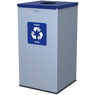 Alda Koš na tříděný odpad Eko Square Nord 90 l, modré víko - papír, lakovaná ocel, šedý
Alda Koš na tříděný odpad Eko Square Nord 90 l, modré víko - papír, lakovaná ocel, šedý