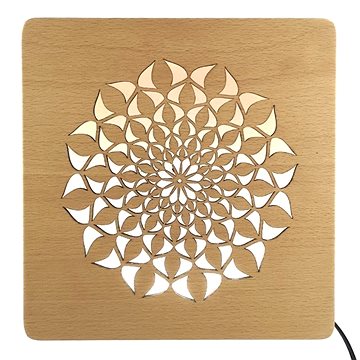 AMADEA Dřevěná lampička s motivem mandaly, velikost 20 cm, s LED osvětlením s trafem na 12V
AMADEA Dřevěná lampička s motivem mandaly, velikost 20 cm, s LED osvětlením s trafem na 12V