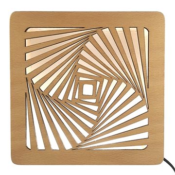 AMADEA Dřevěná lampička s motivem spirály, velikost 20 cm, s LED osvětlením s trafem na 12V
AMADEA Dřevěná lampička s motivem spirály, velikost 20 cm, s LED osvětlením s trafem na 12V