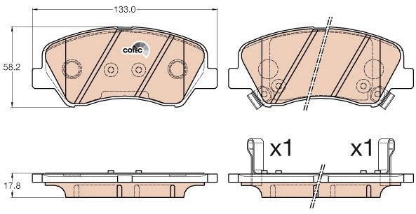 TRW Brzdové destičky GDB3548
TRW Brzdové destičky GDB3548
