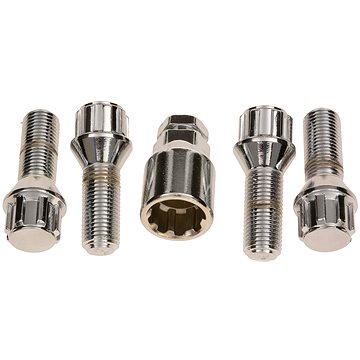 ACI Bezpečnostní šrouby na kola, závit M14x1.5, kuželové sedlo, délka závitu 29 mm (sada 4 ks)
ACI Bezpečnostní šrouby na kola, závit M14x1.5, kuželové sedlo, délka závitu 29 mm (sada 4 ks)