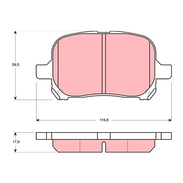 TRW Brzdové destičky GDB3152 
TRW Brzdové destičky GDB3152