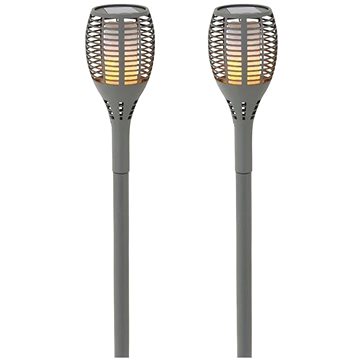 Entac 2 ks Zahradní solární lampa LED pochodeň s efektem ohně, 70 cm, černá barva, žluté světlo
Entac 2 ks Zahradní solární lampa LED pochodeň s efektem ohně, 70 cm, černá barva, žluté světlo