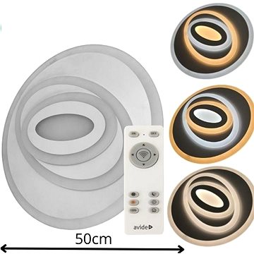 AVIDE Olive XL, designové led svítidlo, 50 cm, 70 W 5470 lm, CCT, dálkové ovládání, 3 roky
AVIDE Olive XL, designové led svítidlo, 50 cm, 70 W 5470 lm, CCT, dálkové ovládání, 3 roky
