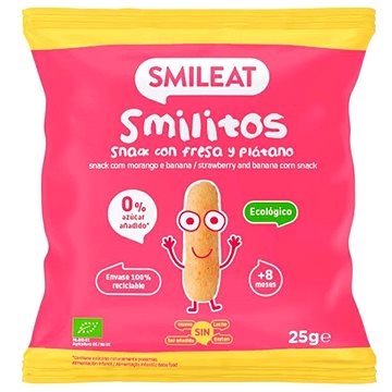 SMILEAT Bio kukuřičné křupky banán a jahoda s extra panenským olivovým olejem a vitaminem B1m 25 g
SMILEAT Bio kukuřičné křupky banán a jahoda s extra panenským olivovým olejem a vitaminem B1m 25 g
