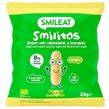 SMILEAT Bio kukuřičné křupky banán a jablko s extra panenským olivovým olejem a vitaminem B1 25 g
SMILEAT Bio kukuřičné křupky banán a jablko s extra panenským olivovým olejem a vitaminem B1 25 g
