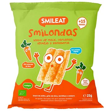 SMILEAT Bio kukuřičné křupky hrášek, čočka, mrkev s olivovým olejem a vitamínem B1 25 g
SMILEAT Bio kukuřičné křupky hrášek, čočka, mrkev s olivovým olejem a vitamínem B1 25 g
