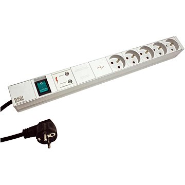 Bachmann 19'' napájecí panel 1U, 5 × zásuvka CZ, přepěť. ochrana, filtr, vypínač, šedý, 2 m
Bachmann 19'' napájecí panel 1U, 5 × zásuvka CZ, přepěť. ochrana, filtr, vypínač, šedý, 2 m