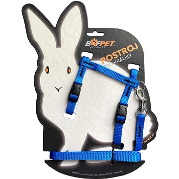 Bafpet Set pro králíka - kšíry + vodítko, Modrá, 10mm × 120cm, 10mm × OK 19-26, OH 24-37cm, 20411J
Bafpet Set pro králíka - kšíry + vodítko, Modrá, 10mm × 120cm, 10mm × OK 19-26, OH 24-37cm, 20411J
