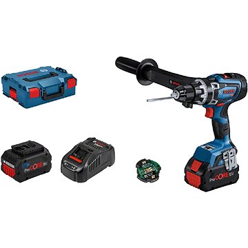 BOSCH Aku vrtačka GSR 18V-150 C Professional, 2 x 8.0 Ah ProCore, rychlonabíječka, L-Boxx
BOSCH Aku vrtačka GSR 18V-150 C Professional, 2 x 8.0 Ah ProCore, rychlonabíječka, L-Boxx