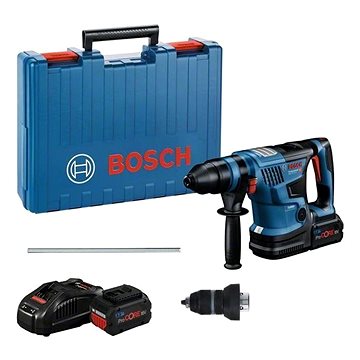 BOSCH Professional Vrtací kladivo AKU GBH 18V-34 C, 2x 8.0 Ah, rychlonabíječka, kufr 0.611.914.002
BOSCH Professional Vrtací kladivo AKU GBH 18V-34 C, 2x 8.0 Ah, rychlonabíječka, kufr 0.611.914.002