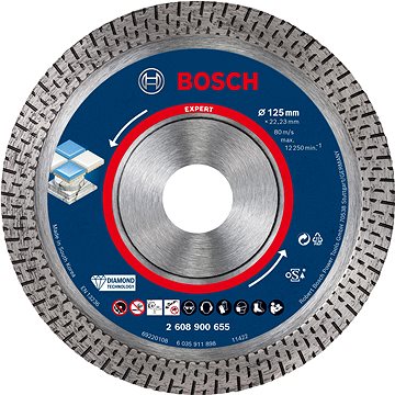 BOSCH Diamantový řezný kotouč EXPERT HardCeramic 125 × 22,23 × 1,4 × 10 mm 2.608.900.655
BOSCH Diamantový řezný kotouč EXPERT HardCeramic 125 × 22,23 × 1,4 × 10 mm 2.608.900.655