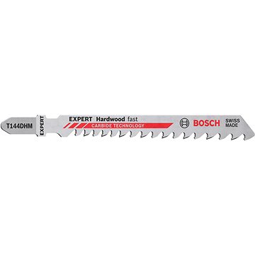 BOSCH Pilový plátek pro přímočaré pily EXPERT Hardwood Fast T 144 DHM, 3 ks 2.608.900.541
BOSCH Pilový plátek pro přímočaré pily EXPERT Hardwood Fast T 144 DHM, 3 ks 2.608.900.541