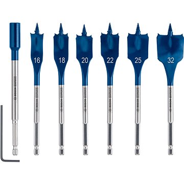 BOSCH 7dílná sada plochých vrtáků do dřeva EXPERT Self Cut Speed, 16 - 32 mm 2.608.900.334
BOSCH 7dílná sada plochých vrtáků do dřeva EXPERT Self Cut Speed, 16 - 32 mm 2.608.900.334