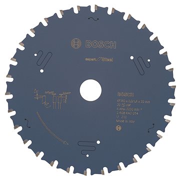 BOSCH Pilový kotouč do okružních pil Expert for Steel 160 × 20 × 2,0 mm, 30 2.608.643.054
BOSCH Pilový kotouč do okružních pil Expert for Steel 160 × 20 × 2,0 mm, 30 2.608.643.054