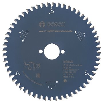 BOSCH Pilový kotouč Expert for High Pressure Laminate 190 × 30 × 2,6 mm, 56 2.608.644.135
BOSCH Pilový kotouč Expert for High Pressure Laminate 190 × 30 × 2,6 mm, 56 2.608.644.135