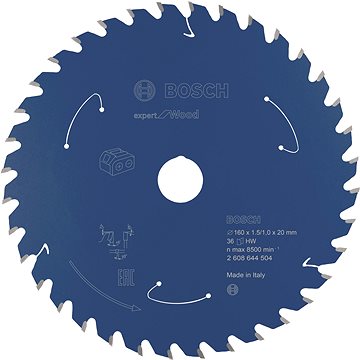 BOSCH Pilový kotouč Expert for Wood pro akumulátorové pily 160 × 1,5/1 × 20 T36 2.608.644.504
BOSCH Pilový kotouč Expert for Wood pro akumulátorové pily 160 × 1,5/1 × 20 T36 2.608.644.504