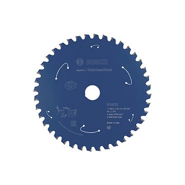 BOSCH Expert for Stainless Steel pro akumulátorové pily 160×1,6/1,3×20 T40 2.608.644.533
BOSCH Expert for Stainless Steel pro akumulátorové pily 160×1,6/1,3×20 T40 2.608.644.533