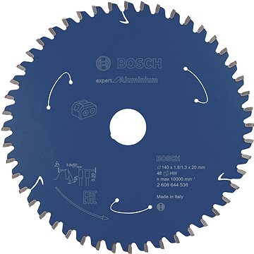 BOSCH Pilový kotouč Expert for Aluminium pro akumulátorové pily 140 × 1,8/1,3 × 20 T48 2.608.644.536
BOSCH Pilový kotouč Expert for Aluminium pro akumulátorové pily 140 × 1,8/1,3 × 20 T48 2.608.644.536