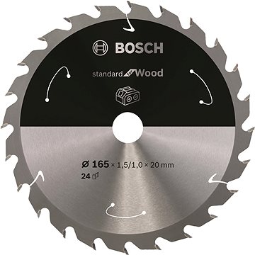 BOSCH Pilový kotouč Standard for Wood pro akumulátorové pily 165 × 1,5/1 × 20 T24 2.608.837.685
BOSCH Pilový kotouč Standard for Wood pro akumulátorové pily 165 × 1,5/1 × 20 T24 2.608.837.685