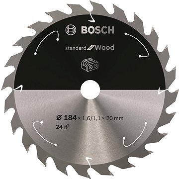 BOSCH Pilový kotouč Standard for Wood pro akumulátorové pily 184 × 1,6/1,1 × 20 T24 2.608.837.702
BOSCH Pilový kotouč Standard for Wood pro akumulátorové pily 184 × 1,6/1,1 × 20 T24 2.608.837.702