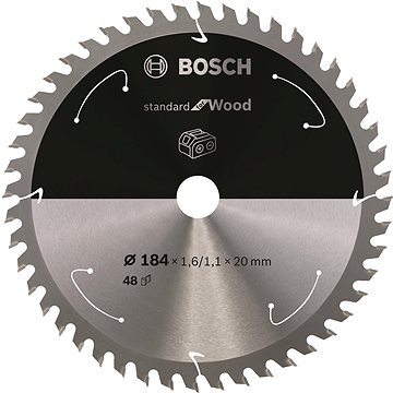 BOSCH Pilový kotouč Standard for Wood pro akumulátorové pily 184 × 1,6/1,1 × 20 T48 2.608.837.703
BOSCH Pilový kotouč Standard for Wood pro akumulátorové pily 184 × 1,6/1,1 × 20 T48 2.608.837.703