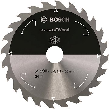 BOSCH Pilový kotouč Standard for Wood pro akumulátorové pily 190 × 1,6/1,1 × 30 T24 2.608.837.708
BOSCH Pilový kotouč Standard for Wood pro akumulátorové pily 190 × 1,6/1,1 × 30 T24 2.608.837.708