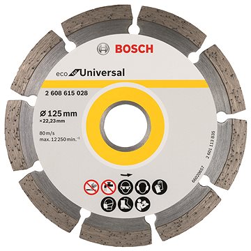 BOSCH Diamantový dělicí kotouč ECO For Universal 125 × 22,23 × 2,0 × 7 mm 2.608.615.041
BOSCH Diamantový dělicí kotouč ECO For Universal 125 × 22,23 × 2,0 × 7 mm 2.608.615.041
