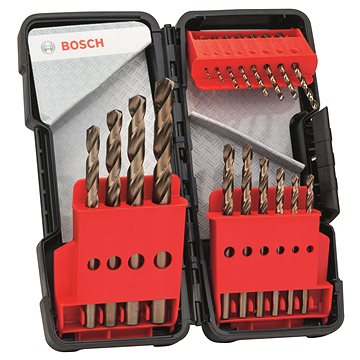 BOSCH 18dílná sada spirálových vrtáků do kovu HSS-Co, Toughbox, DIN 338, 135° 1–10 mm 2.607.017.047
BOSCH 18dílná sada spirálových vrtáků do kovu HSS-Co, Toughbox, DIN 338, 135° 1–10 mm 2.607.017.047