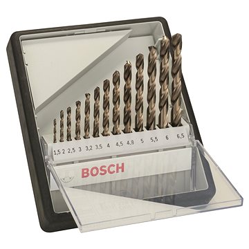 BOSCH 13dílná sada spirálových vrtáků do kovu Robust Line HSS-Co 1,5–6,5 mm 2.607.019.926
BOSCH 13dílná sada spirálových vrtáků do kovu Robust Line HSS-Co 1,5–6,5 mm 2.607.019.926