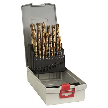 BOSCH 25ks spirálových vrtáků do kovu HSS-TiN (titanový povrch), ProBox, 1–13 mm 2.608.587.019
BOSCH 25ks spirálových vrtáků do kovu HSS-TiN (titanový povrch), ProBox, 1–13 mm 2.608.587.019