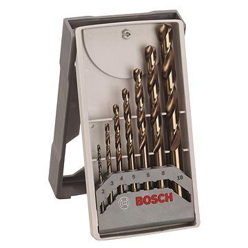 BOSCH 7dílná sada spirálových vrtáků do kovu HSS-Co, Mini-X-Line, 135° 2–10 mm 2.608.589.296
BOSCH 7dílná sada spirálových vrtáků do kovu HSS-Co, Mini-X-Line, 135° 2–10 mm 2.608.589.296