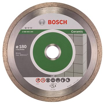 BOSCH Diamantový dělicí kotouč Standard for Ceramic 180 x 22,23 x 1,6 x 7 mm 2.608.602.204
BOSCH Diamantový dělicí kotouč Standard for Ceramic 180 x 22,23 x 1,6 x 7 mm 2.608.602.204