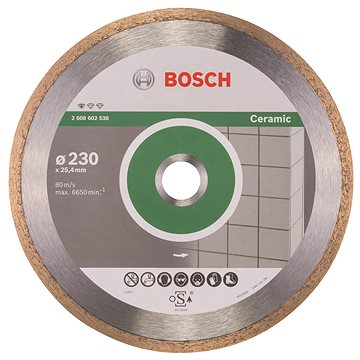 BOSCH Diamantový dělicí kotouč Standard for Ceramic 230 x 25,40 x 1,6 x 7 mm 2.608.602.538
BOSCH Diamantový dělicí kotouč Standard for Ceramic 230 x 25,40 x 1,6 x 7 mm 2.608.602.538