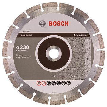 BOSCH Diamantový dělicí kotouč Standard for Abrasive 230 x 22,23 x 2,3 x 10 mm 2.608.602.619
BOSCH Diamantový dělicí kotouč Standard for Abrasive 230 x 22,23 x 2,3 x 10 mm 2.608.602.619