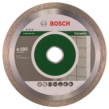BOSCH Diamantový dělicí kotouč Best for Ceramic 180 x 25,40 x 2,2 x 10 mm 2.608.602.635
BOSCH Diamantový dělicí kotouč Best for Ceramic 180 x 25,40 x 2,2 x 10 mm 2.608.602.635