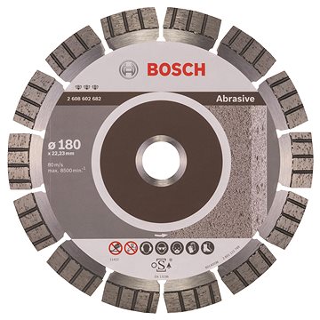 BOSCH Diamantový dělicí kotouč Best for Abrasive 180 x 22,23 x 2,4 x 12 mm 2.608.602.682
BOSCH Diamantový dělicí kotouč Best for Abrasive 180 x 22,23 x 2,4 x 12 mm 2.608.602.682