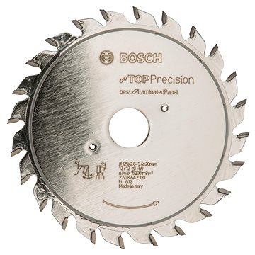 BOSCH Předřezový kotouč Top Precision Laminated Panel 125 x 20 x 2,8-3,6 mm, 12+12 2.608.642.131
BOSCH Předřezový kotouč Top Precision Laminated Panel 125 x 20 x 2,8-3,6 mm, 12+12 2.608.642.131