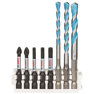 BOSCH Hex-9 MultiConstruction 5/6/8mm; Impact Power Bit 50mm PH2, PZ2, T20, T25, T30 2.608.577.144
BOSCH Hex-9 MultiConstruction 5/6/8mm; Impact Power Bit 50mm PH2, PZ2, T20, T25, T30 2.608.577.144