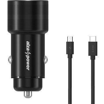 AlzaPower Car Charger P520 USB + USB-C Power Delivery černá + Core USB-C (M) 2.0 to Micro USB (M) 2A
AlzaPower Car Charger P520 USB + USB-C Power Delivery černá + Core USB-C (M) 2.0 to Micro USB (M) 2A
