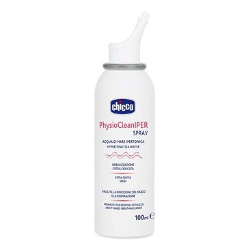 CHICCO Sprej do nosu hypertonický s mořskou vodou PhysioCleanIPER na ucpaný nos 100 ml, 12m+
CHICCO Sprej do nosu hypertonický s mořskou vodou PhysioCleanIPER na ucpaný nos 100 ml, 12m+