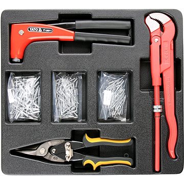 YATO Vložka do zásuvky - kleště nýtovací, 3x sada nýtů, nůžky na plech, hasák 330mm YT-55478
YATO Vložka do zásuvky - kleště nýtovací, 3x sada nýtů, nůžky na plech, hasák 330mm YT-55478