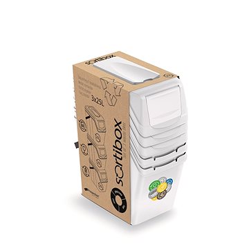 Prosperplast Sada 3 Prosperplast Odpadkových košů SORTIBOX II popelavě šedý, objem 3× 25 l
Prosperplast Sada 3 Prosperplast Odpadkových košů SORTIBOX II popelavě šedý, objem 3× 25 l
